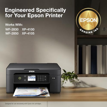 Epson Standard Ink Cartridge T212120-BCS Black, Cyan, Magenta, Yellow, 350 Page Yield, Genuine