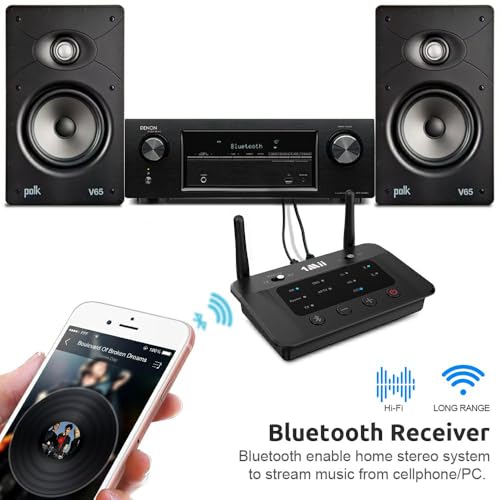 1Mii 3-in-1 B03 Bluetooth Transmitter Receiver 5.3 Black Audio Adapter