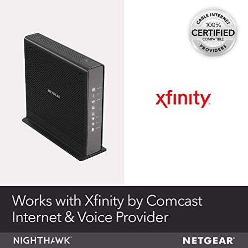 NETGEAR C7100V-1AZNAS AC1900 Dual-Band Cable Modem Router 1.9Gbps 802.11ac Internal