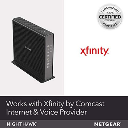 NETGEAR C7100V-1AZNAS AC1900 Dual-Band Cable Modem Router 1.9Gbps 802.11ac Internal