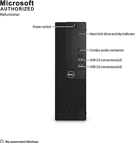 Dell OptiPlex 3050 SFF 3840 x 2160 Computer Tower 4K HDMI DisplayPort Certified Refurbished
