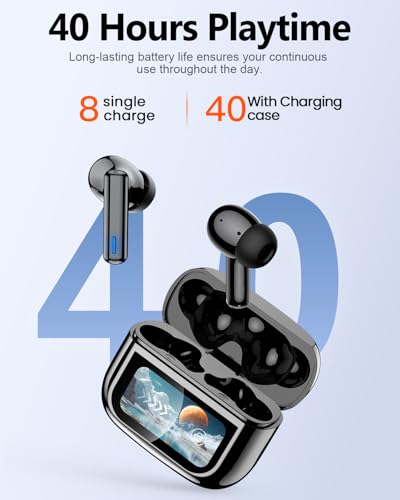 ZIUTY Wireless Earbuds T21 Bluetooth 5.3 Touch Control IPX7 Earbuds