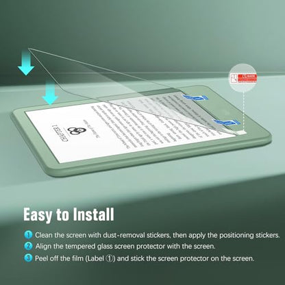 MoKo 6 Inch E-Reader Screen Protector Tempered Glass Anti-Scratch 9H HD Clear