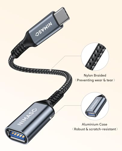 NIMASO USB-C to USB 3.0 Adapter [Model NAD20C53] 2 Count