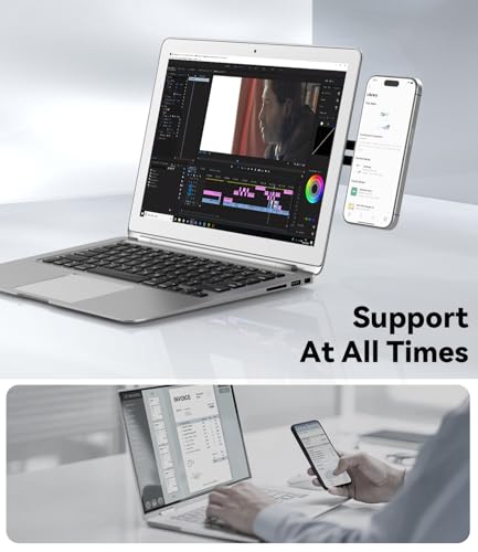 CloudValley 6.77x3.07x0.53 inches CV6221243226116 Aluminum Side Mount Laptop Stand and Phone Holder