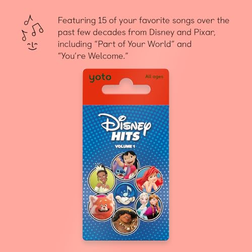 YOTO 4.13 x 3.90 x 0.31 inches CRMSXX04810-c Disney Hits Audio Card - Screen-Free Listening