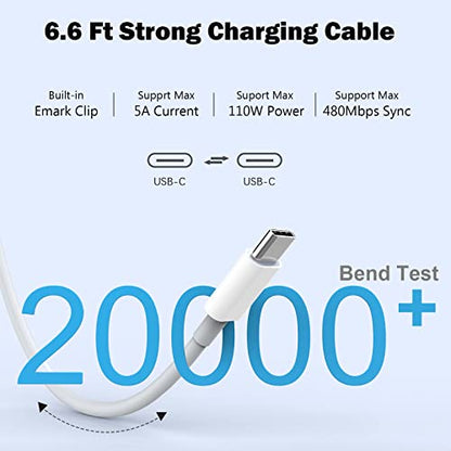 Basickaws 120W USB Type C Charger PD-120W for MacBook Pro/Air, Tablets, Laptops, Smartphones