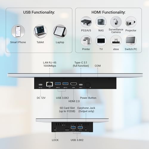 HIGOLE 13.3 FHD IPS Touchscreen All-in-One Panel PC N5100 8GB 128GB Win11