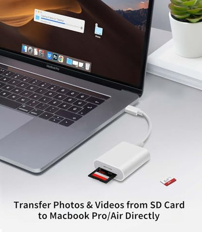 Luonanava 2 Slot MicroSD/SD Card Reader DE-SD-001 USB Type C