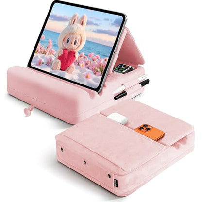 TpeeTeek Tablet Pillow Stand 4-13 Inches Compatible Devices Foldable Storage