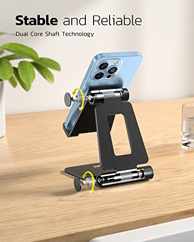 Nulaxy Foldable Cell Phone Stand A4 Adjustable Portable Compatible with 4-8 Inch Devices