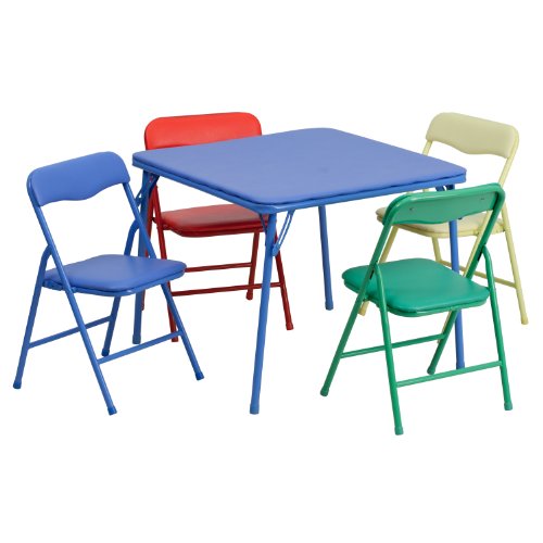 Flash Furniture 5-Piece JB-9-KID-GG Children's Activity Table and Chairs Set