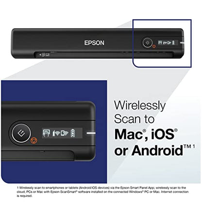 Epson WorkForce ES-60W 1200 dpi Wireless Portable Document Scanner B11B253201