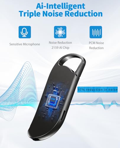 Vandlion 32GB VL02 Digital Voice Recorder with 450 Hours Recording Time