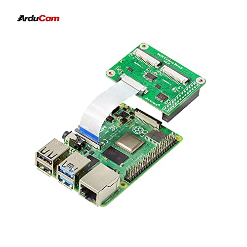 Arducam Multi Camera Adapter Module V2.2 Compatible with Raspberry Pi 5, 4B, V3, 8MP IMX219, 12MP IMX477