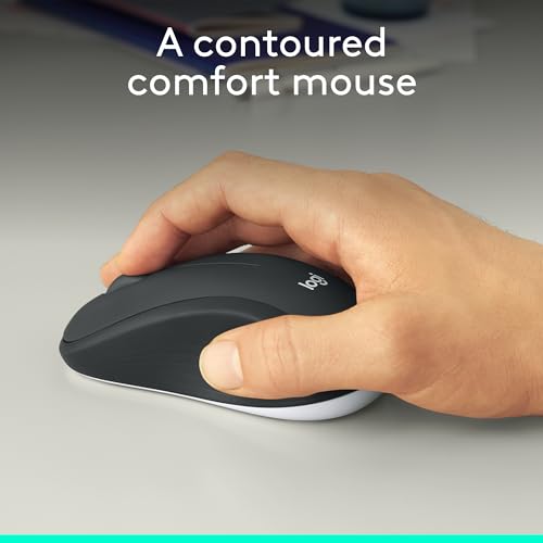 Logitech 104 Keys QWERTY Wireless Keyboard and Mouse Combo Model 920-012585 Windows Operating System Black