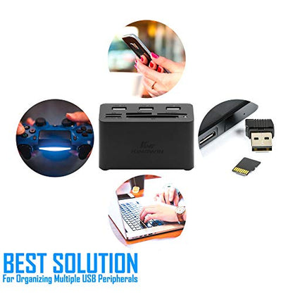 Kingwin KWCR-801U3 Super Speed USB 3.0 Hub and Card Reader Combo