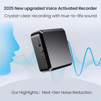 UYYIYY 64GB Voice Recorder V-06 Digital Recording Device USB Noise Cancellation
