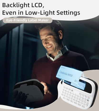 VolenGo M950 Label Maker 203 DPI Portable Inkless Rechargeable Monochrome Label Printer
