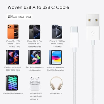 Abysssea 1.5 M USB A to USB C Charging Cable Model A2OD-878