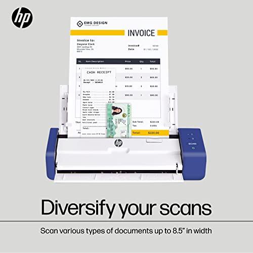 HP Compact Desktop Duplex USB Mobile Document & Photo Scanner HPPS200 1200 dpi