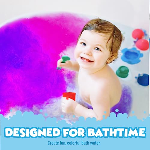 Tub Works 150 Count BCFWCT Fragrance-Free Bath Color Tablets Non-Toxic Kids Bath Products