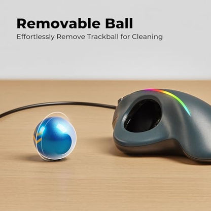 PORLEI Wired Trackball Mouse TM551 1200DPI
