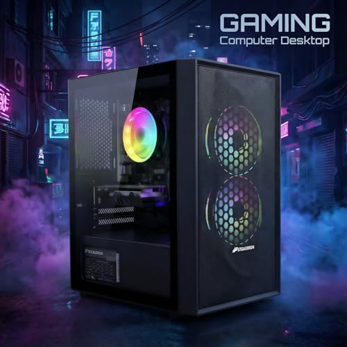 STGAubron ABR1222 Computer Tower Intel Core i5, 3.6 GHz, 16GB RAM, 512GB SSD, Windows 11 Home, 1920x1080, Black