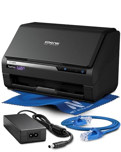 Net Straight FF680W Document Scanner 12800 dpi 48 Bits Optical 24 Greyscale USB