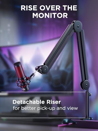 InnoGear 14" MU-PSA28 Microphone Boom Arm Stand Adjustable Height Alloy Steel