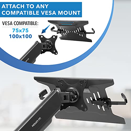Mount-It! Laptop Tray for Monitor Arm MI-2352T Adjustable VESA Laptop Mount