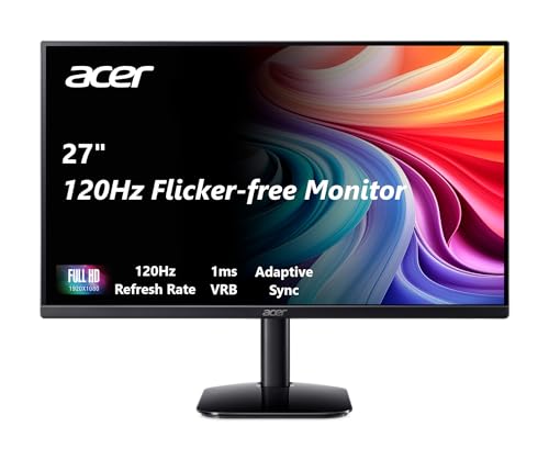 Acer 27 Inch Monitor UM.HK2AA.005 1920 x 1080 120 Hz LCD Adaptive-Sync