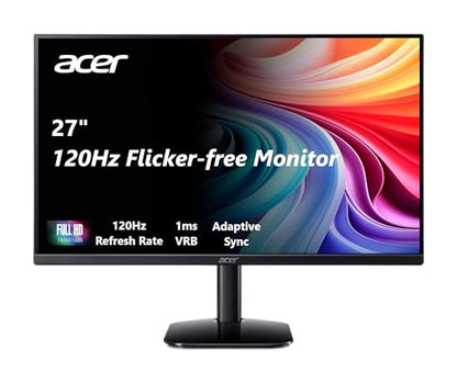 Acer 27 Inch Monitor UM.HK2AA.005 1920 x 1080 120 Hz LCD Adaptive-Sync