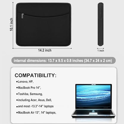 ampoock 14 inch A102 Laptop Sleeve Neoprene Case Soft Nature Theme