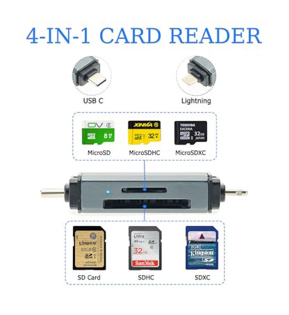 IOCUAUQ Dual Slot SD Card Adapter Model SD-104