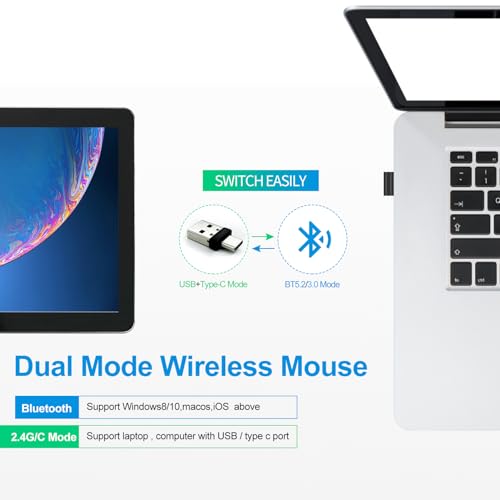 KLO K8 Bluetooth Wireless Mouse Black