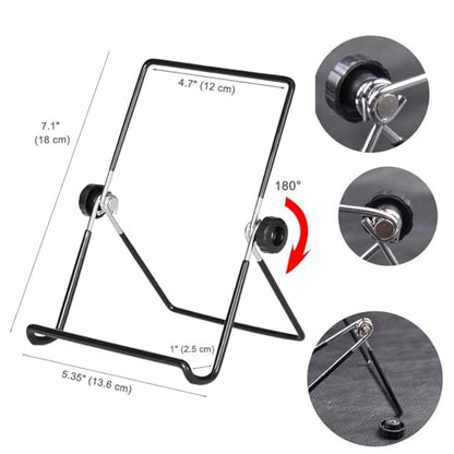 VOVIGGOL Foldable Tripod Tablet Holder, Compatible with 5.5-12.9" Devices, Adjustable Non-Slip Metal Cradle