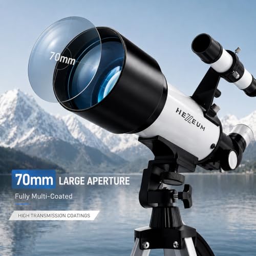 Koolpte 70mm AZ50070 500mm Manual Focus Telescope