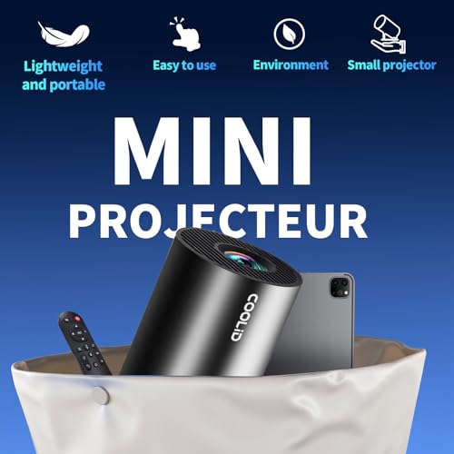 Coolid 120 Inches C2 Mini Projector 1920 x 1280 LCD Wireless 170 Lumen