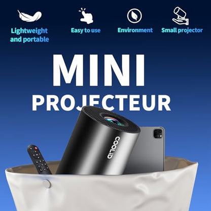 Coolid 120 Inches C2 Mini Projector 1920 x 1280 LCD Wireless 170 Lumen