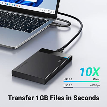UGREEN 2.5" Hard Drive Enclosure USB 3.0 - Black