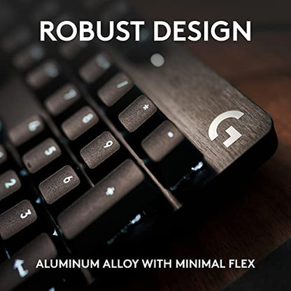 Logitech G413 SE Full-Size Mechanical Keyboard 108 Keys Aluminum Construction Tactile Switch Corded Black