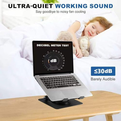 GcwJovialite 10-17.3 Inch WCY-LP-005 Active Cooling Laptop Stand with Dual Fans