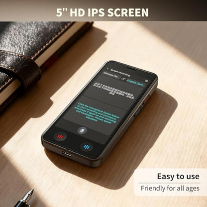 BSTBOO 5.67 x 3.46 x 1.65 inches Model A20 Instant Translator 150 Languages Real-Time Voice Translation Portable Device