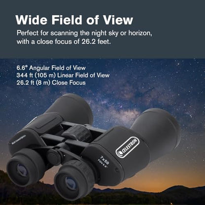 Celestron 50 Millimeter Cometron 71198-CGL 7 x 50 Porro Binoculars Water Resistant