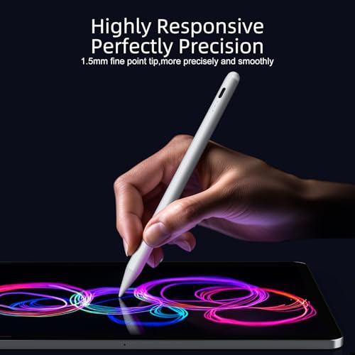 JAMJAKE Stylus Pen for iPad ID716 Tilt Sensitivity 1 Lithium Ion Battery Compatible Devices: iPAD Models 2018-2025