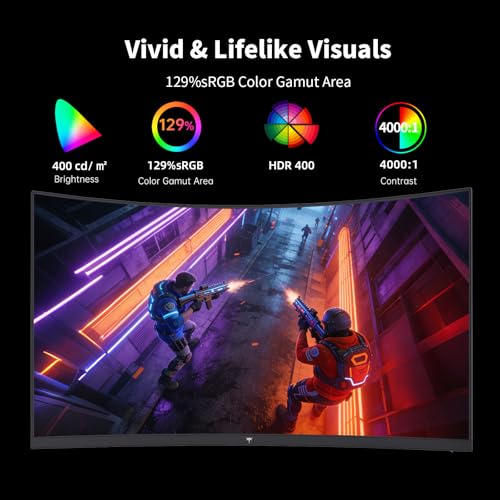 KTC H27S5C 27 Inch QHD 2560x1440 144Hz LCD Curved Monitor