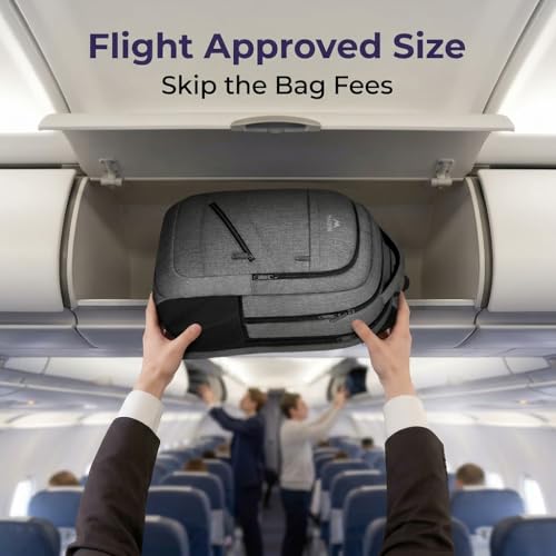 MATEIN 17 Inch 103500GRY Travel Laptop Backpack, Water Resistant TSA Large Computer Business Bag