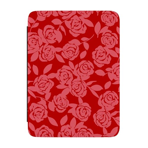 Casely Kindle Case 7 inch Final Rose Red & Pink Floral