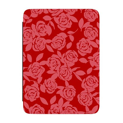 Casely Kindle Case 7 inch Final Rose Red & Pink Floral
